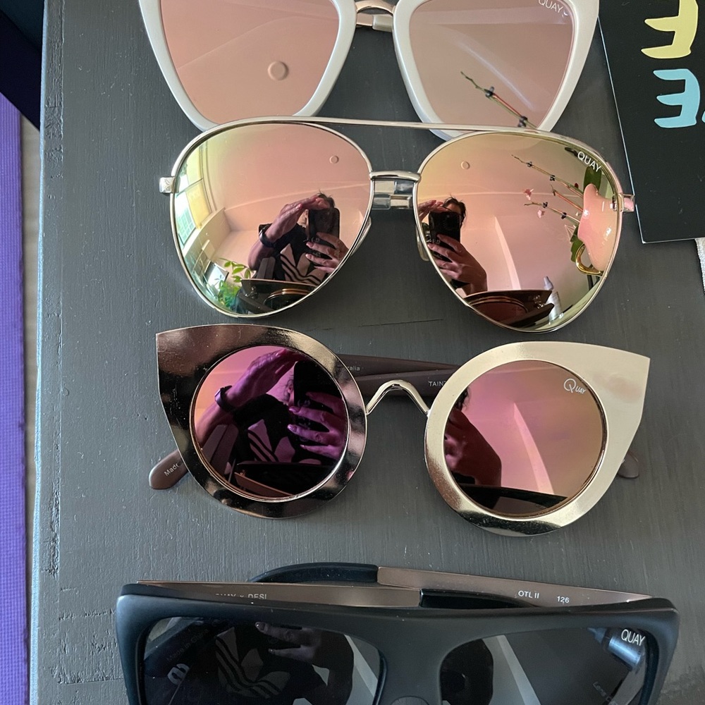 SOLD pairs of gently used QUAY sunglasses